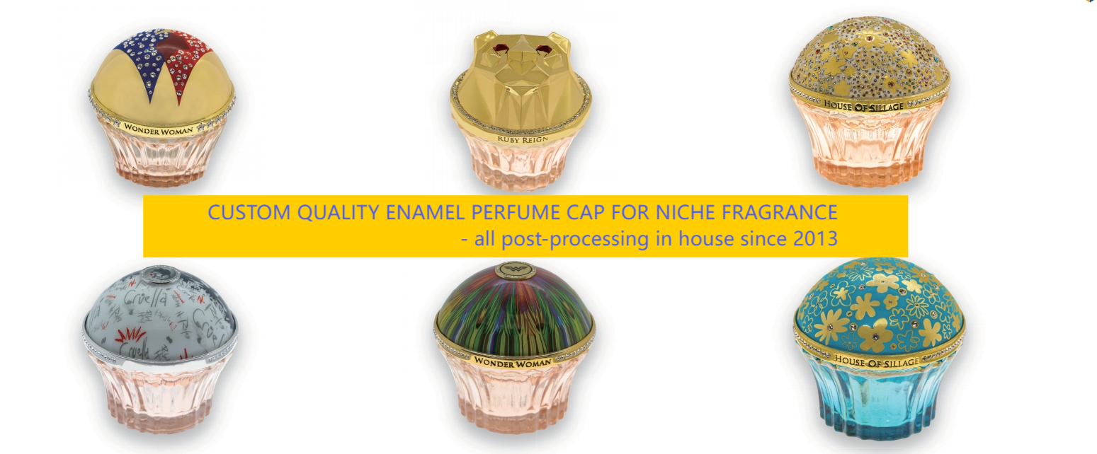 Enamel Perfume Cap for Perfume Container