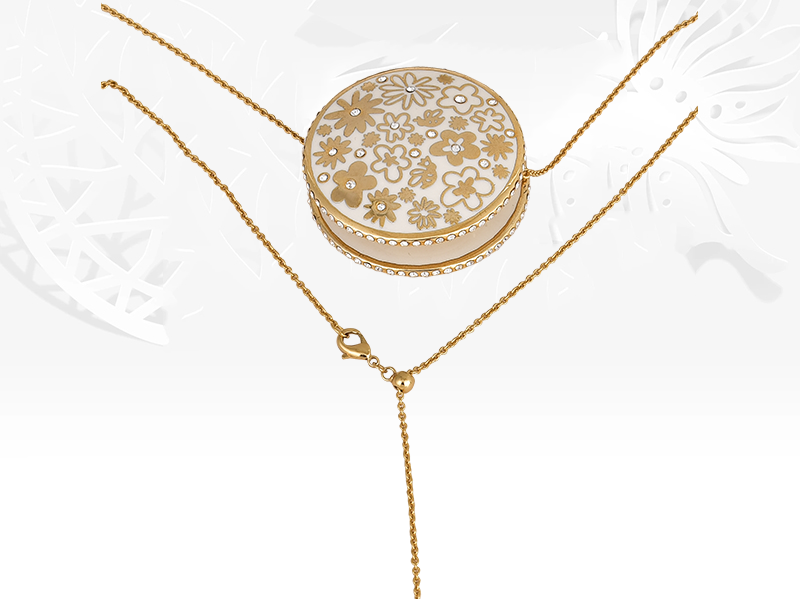 Sterling Silver Enamel Necklace