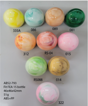 ABS Perfume Caps with Marble texture